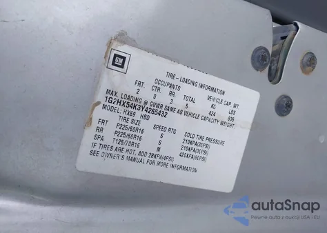 2000 Pontiac Bonneville Se from USA, damaged, VIN 1G2HX54K3Y4265432